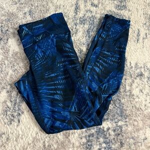 Old Navy Active Blue Patterned Leggings